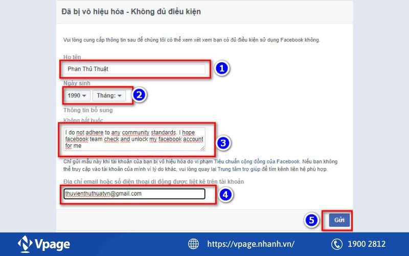 Cách gửi kháng nghị để khôi phục tài khoản Facebook